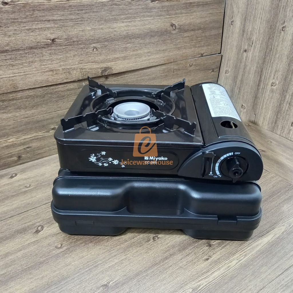 Kompor Gas Travel Miyako Portable CC-200 Hitam