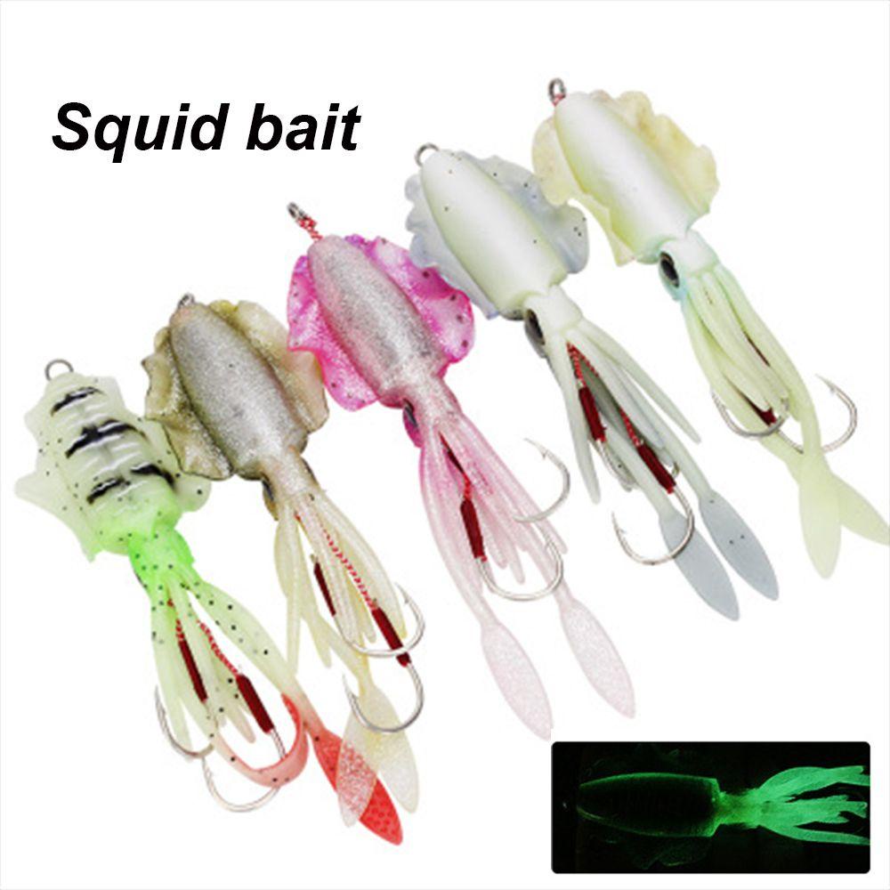 Solighter 20g / 60g 150mm Umpan Pancing Soft Bait Bentuk Gurita Ekor Panjang Bahan Silikon