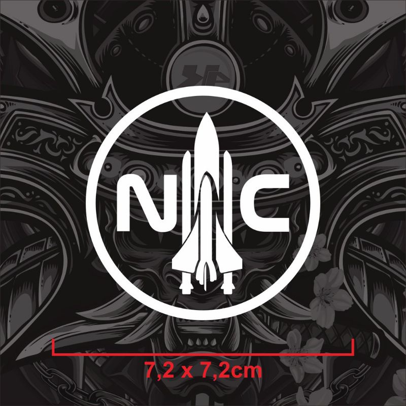 Sticker stiker cutting NC (Nasa Crew)