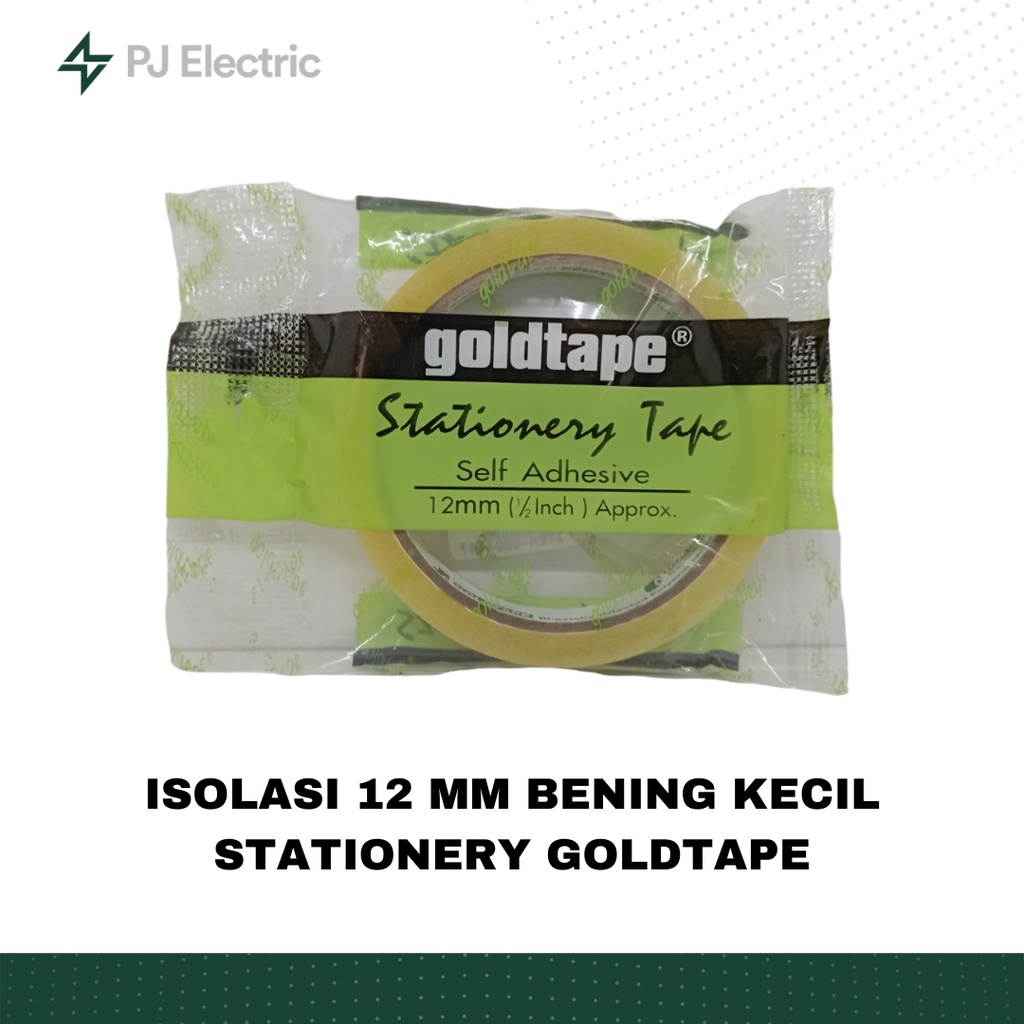 

ISOLASI 12 MM BENING KECIL STATIONERY GOLDTAPE