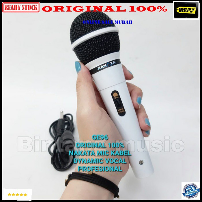 G96 Nakata Mic kabel Microphone cable mik karaoke mikrophone vocal audio sound system sistem pengeras suara pro profesional dynamic legendary musik music G96  BISA SEGALA JENIS AUDIO SOUND  Langsung nyala. Gk pake baterai  suara mantap, yg p