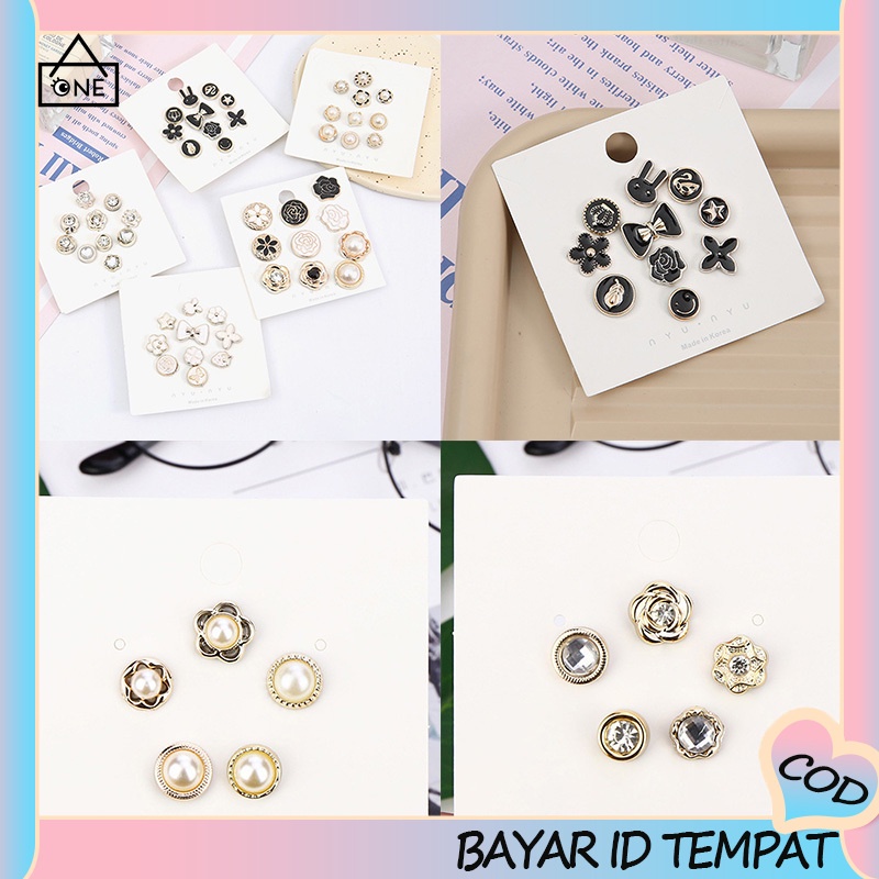COD❤️Kancing Baju Sweater Baju Wanita Bisa Dilepas Gratis Jahit Kancing Bros Kancing Tak Terlihat