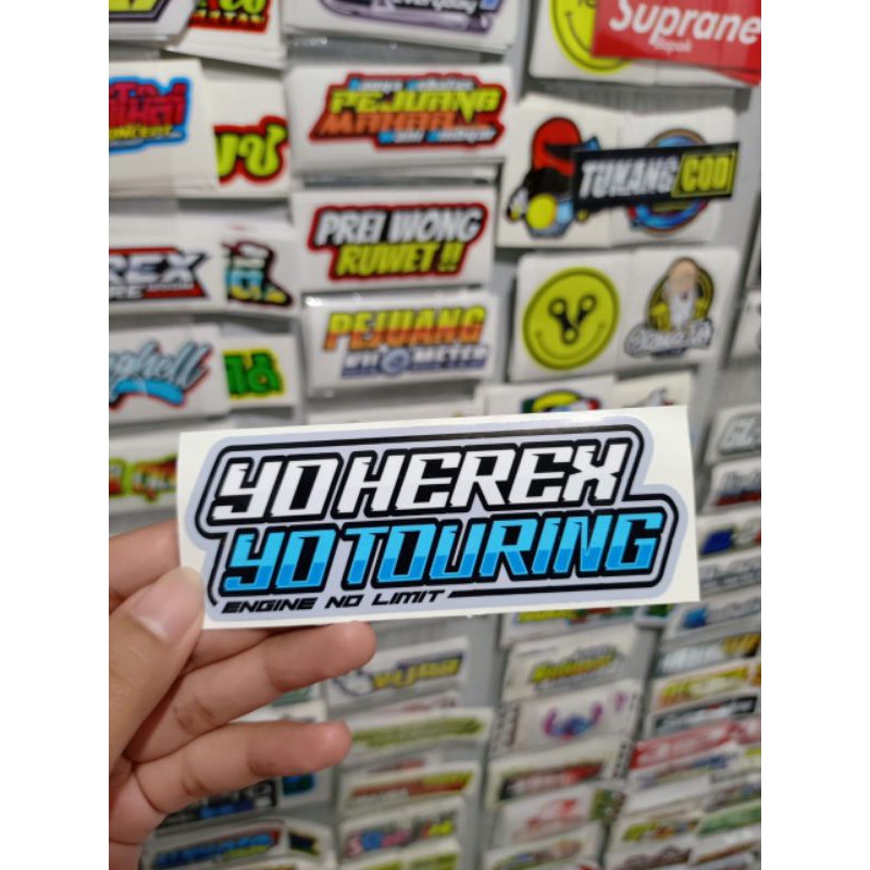 Sticker printing YO HEREX YO TOURING NEW