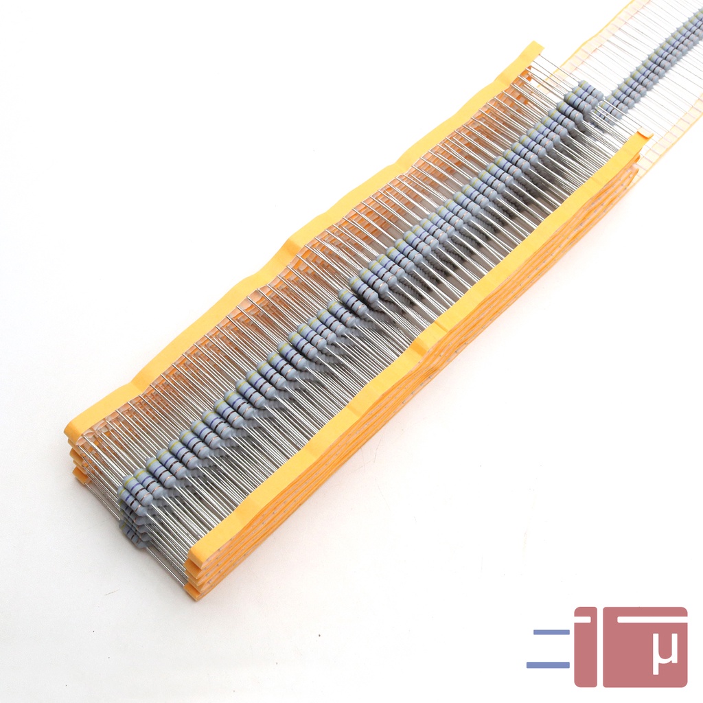 x10 Resistor 470R 470 Ohm 1W Metal Oxide 5% Taiwan Kaki Tembaga