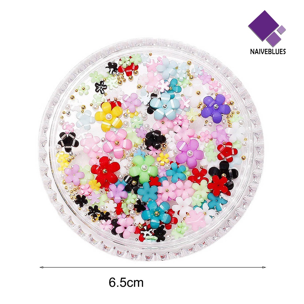 Ornamen Bunga 3D Bahan Resin Untuk Dekorasi Nail Art