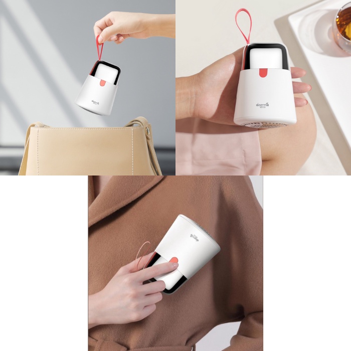 Compact Rechargeable Lint Remover Fuzz Trimmer Penghilang Bulu Benang Serat Kain