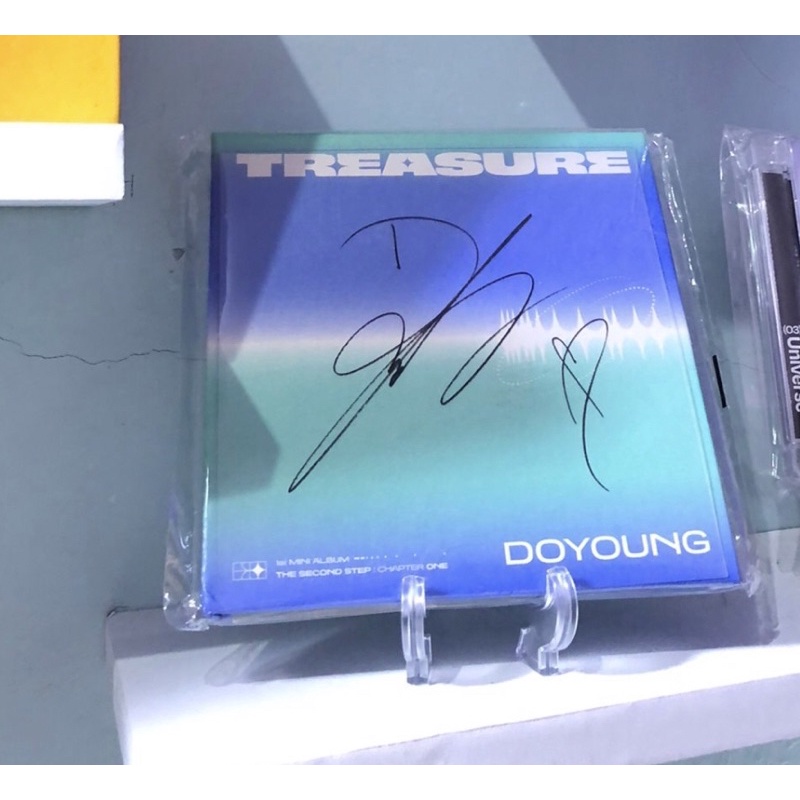 Album only kpop tanda tangan asli signed treasure digipack doyoung weverse pob benefit