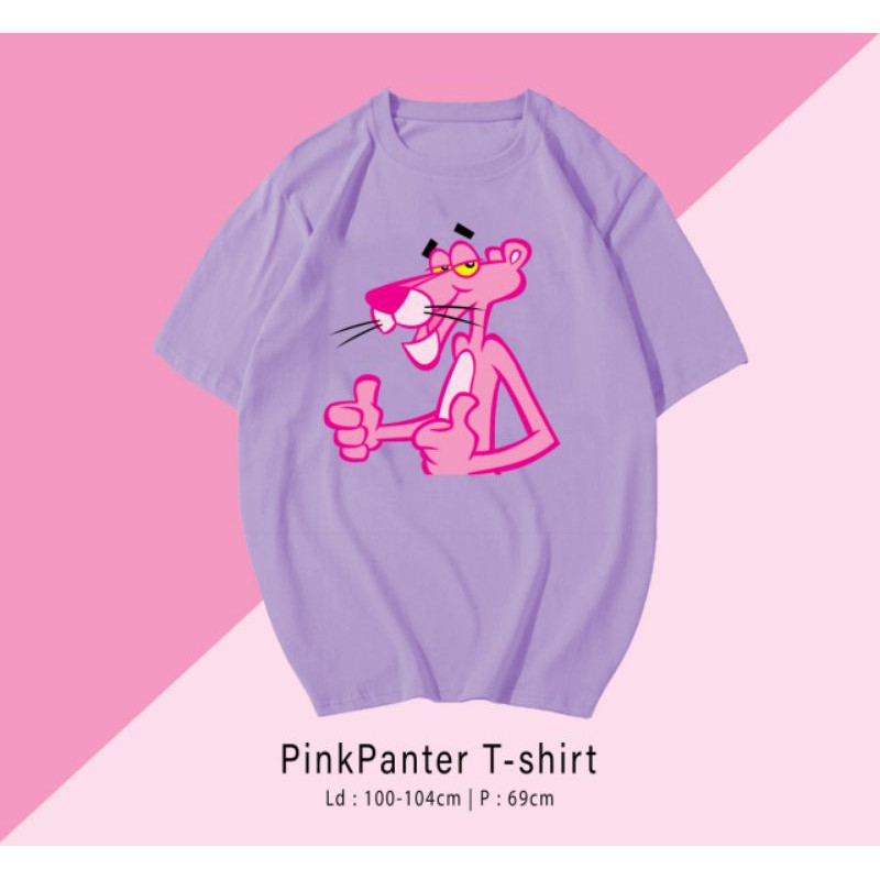 T-SHIRT / TUMBLR TEE KAOS PINK PANTER OVERSIZE PREMIUM