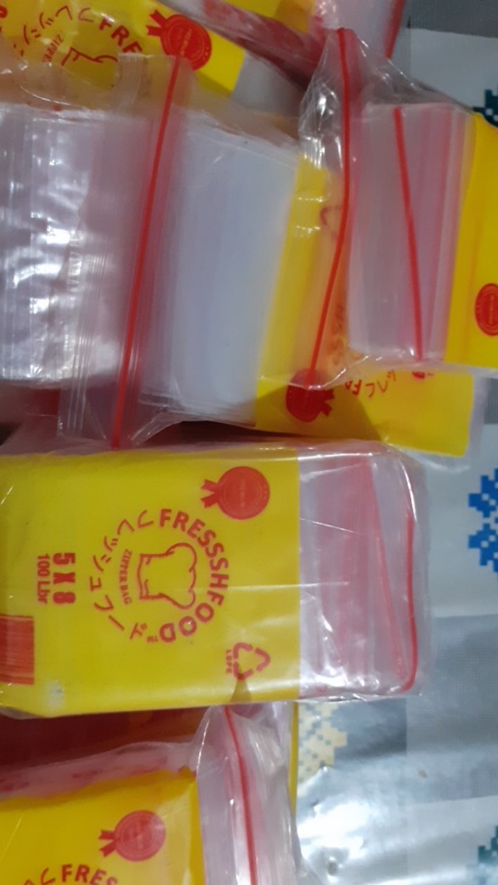 Zipper Bag/plastik Klip/ziplock Uk. 6x10 Cm Fressshfood (1 Pack)