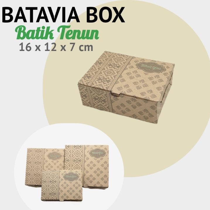 

Box snack serbaguna 16x12x7cm motif Batik Tenun