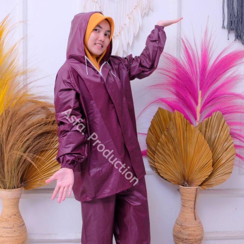 JAS HUJAN, RAINCOAT Murah Berkuwalitas Terbaik Pria Dan Wanita Setelan Jaket Celana By POLO RUBEL