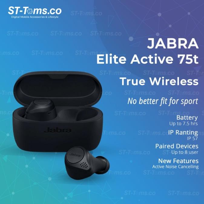 ((((()paling dicari] Jabra Elite Active 75t / Active 75 T True Wireless Earphones Bluetooth