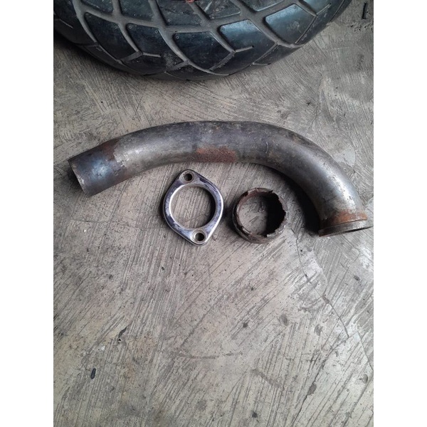 Leher knalpot depan Rx king new original copotan leheran kenalpot