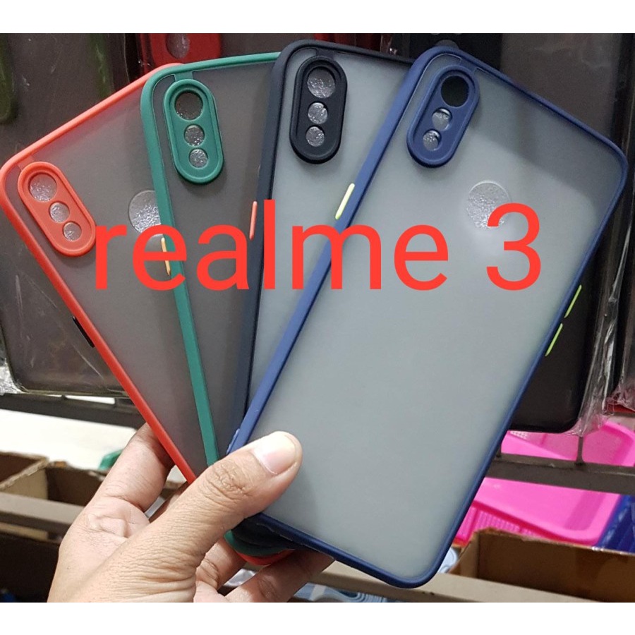 REALME 3 Case Matte Fuze Case Dove Macaron Doff Hardcase Murah
