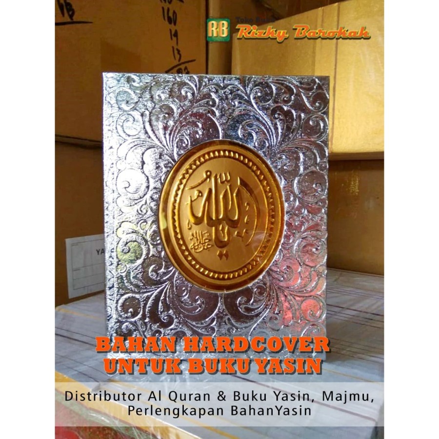 Hard Cover Buku Yasin MQ Silver 199 Oval Embos Full