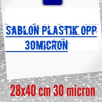 Plastik opp 28x40 cm 30 micron (sablon)