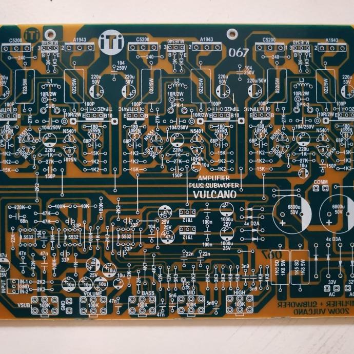 PCB Power Amplifier 2.1 Subwoofer Vulcano Home Theater 2.1 Subwoofer iti-33 Berkualitas