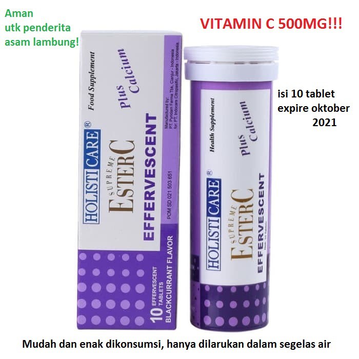 Jual Holisticare Ester C Vitamin C 500MG (aman utk penderita asam