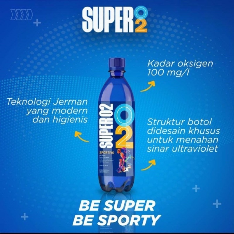 Super O2 Air Oksigen 385ml x 24 Botol