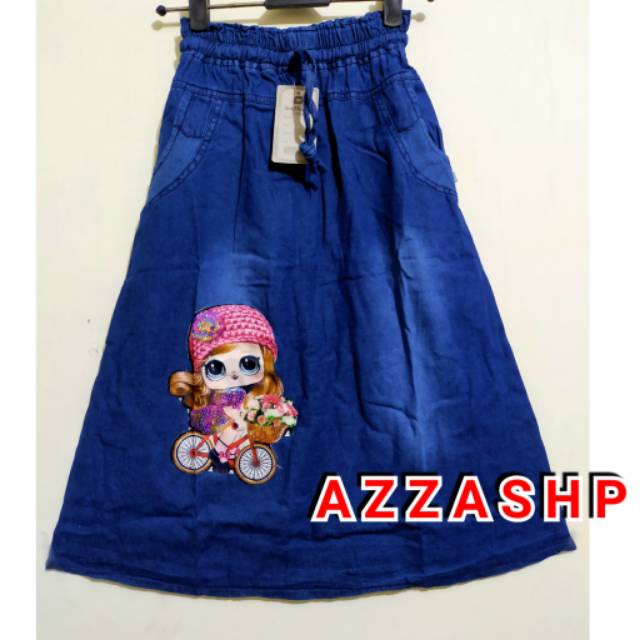 BISA COD/ROK JEANS LED ANAK TANGGUNG (BISA MENYALA)