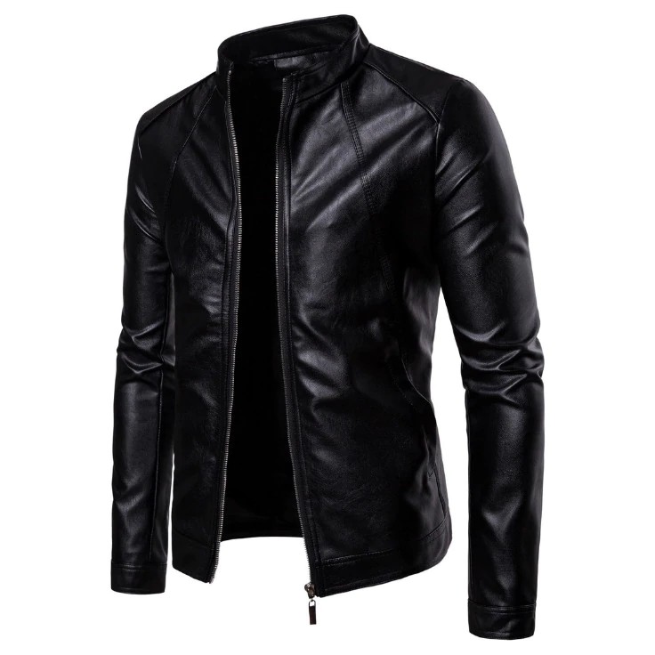 Mens Stylish Fashionable Slim Fit Motorcycle Bomber Leather Jacket KL460 Mens Stylish Fashionable Slim Fit Motorcycle Bomber Leather Jacket KL460
