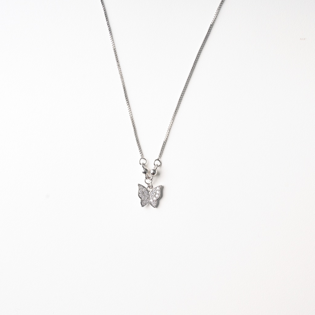 Kalung Kupu-kupu Titanium Wanita Kalung Rantai Wanita Kalung Kalung Wanita Korean Style Kalung Fashion D048