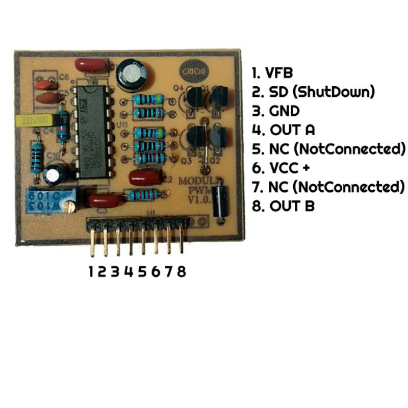Modul PWM SG3525 untuk power inverter dan SMPS trafo switching