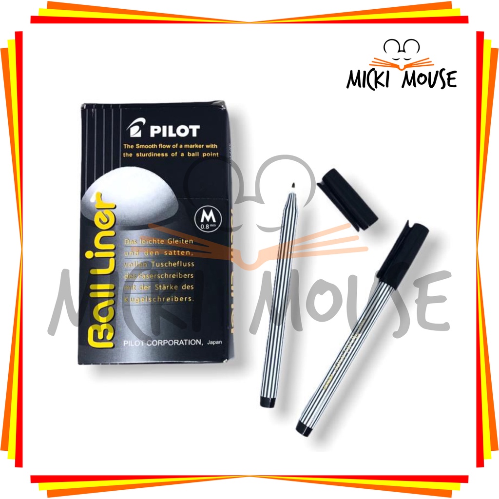 

( 1 pcs ) pulpen pilot balliner BL-5M 0.8mm permanen