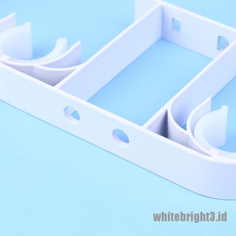 ❤White3 Warna Putih❤ Bracket Holder Tiang Tirai Bahan Aluminum Alloy Untuk Plafon