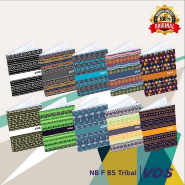 

Buku Tulis Boxy Vos B5 Tribal Isi 10/Pack