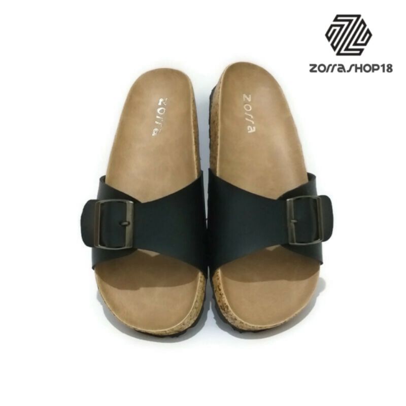 Zorra Kimmi sandal wanita selop briken gesper satu-1