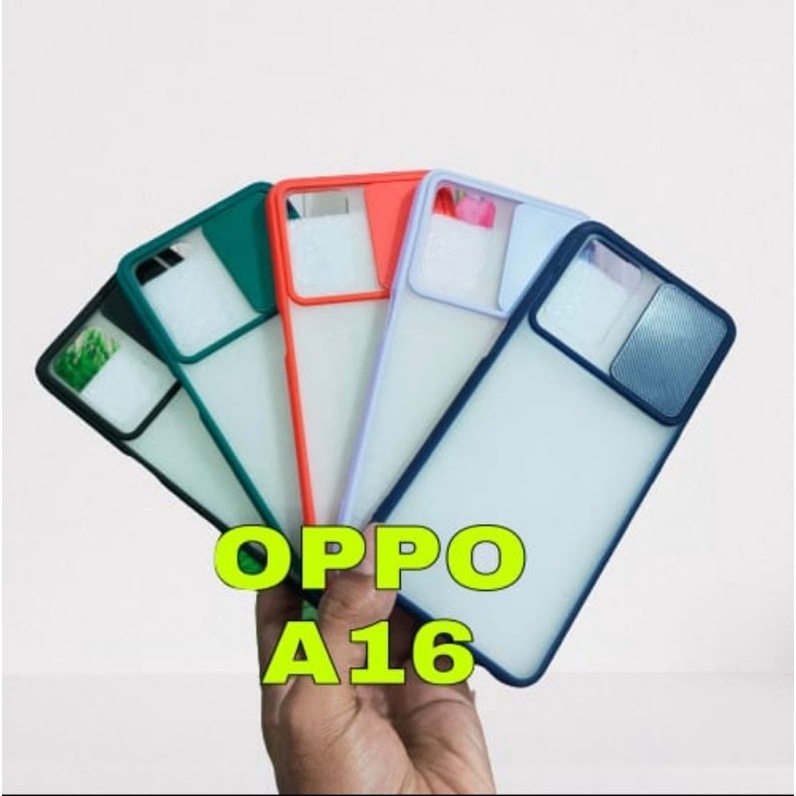 OPPO A16 CASING SOFT CASE SLIDE CAMERA MODEL TERBARU