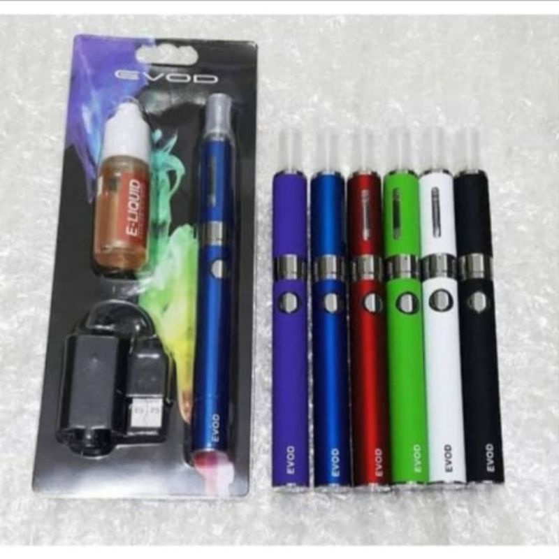 Pulpen &amp; pena tinta Terbaru model panjang Vapee Vapoor Evod 1100Mah Full Set Siap Pakai