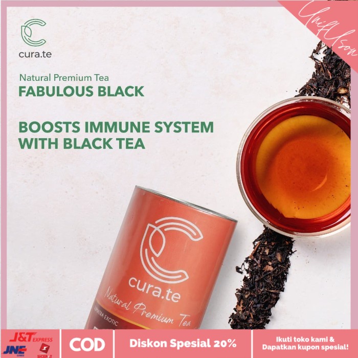 

⭐COD⭐ Curate Fabulous Black Tea 60gr / Teh Hitam Premium