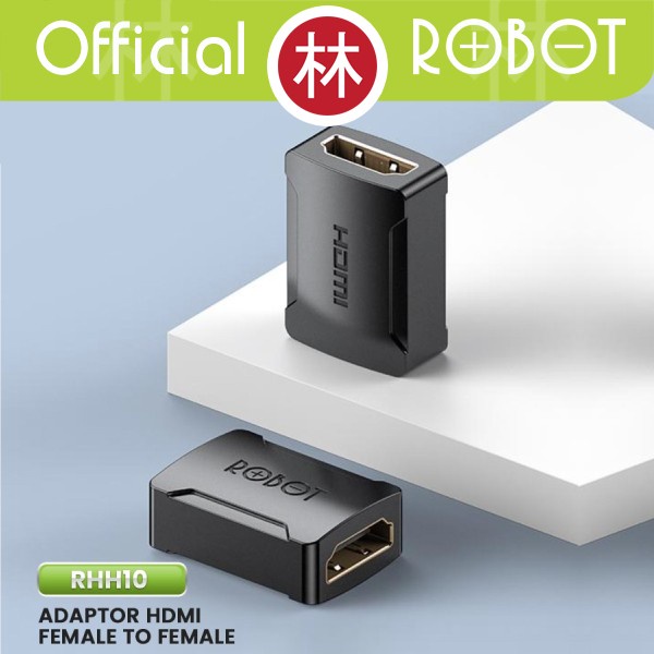 ROBOT RHH10 Adapter Ekstensi Kabel HDMI Female to Female 4K HD