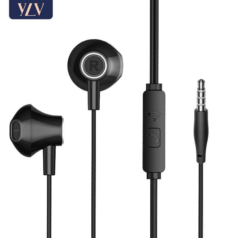 Headset YLV Wired Headset Wired Earphone Bass In-Ear Deep Bass Stereo With Microphone Android Original