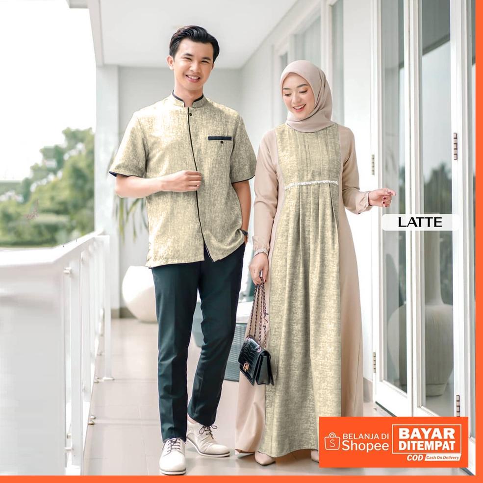 {N-UYO} {➸} PRODUK TERBARU COUPLE GAMIS LEBARAN TERBARU KEKINIAN | BISA COD MAXI DRESS| SERAGAM BRID