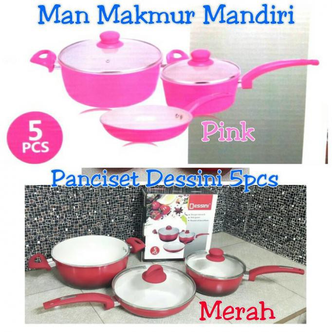 PROMO - PANCI DESSINI 3 IN 1 FRYPAN/PENGGORENGAN /WAJAN ANTI LENGKET PERALATAN MEMASAK