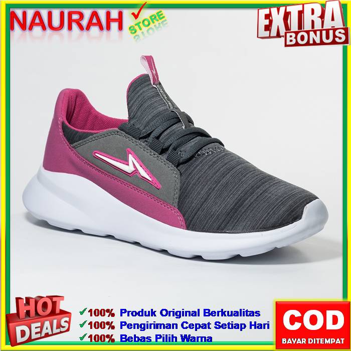 SEPATU WANITA ANDO ORIGINAL HEXA VIU &amp; KIMMY SNEAKERS RINGAN SPORTY KUALITAS IMPOR TERBARU