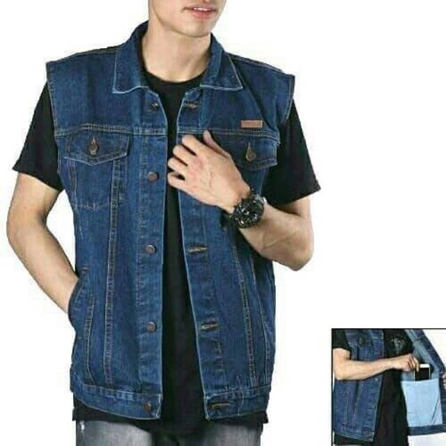 Jaket jeans rompi