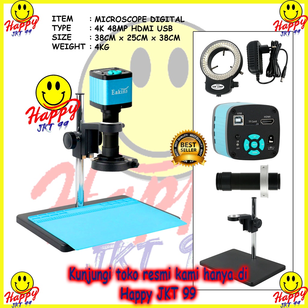 MICROSCOPE DIGITAL CAMERA FULL SET 4K 48MP INDUSTRIAL HDMI USB ORI