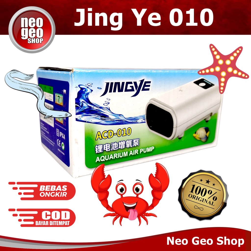 JINGYE JING YE 010 Mesin Pompa Aquarium Aerator AC DC