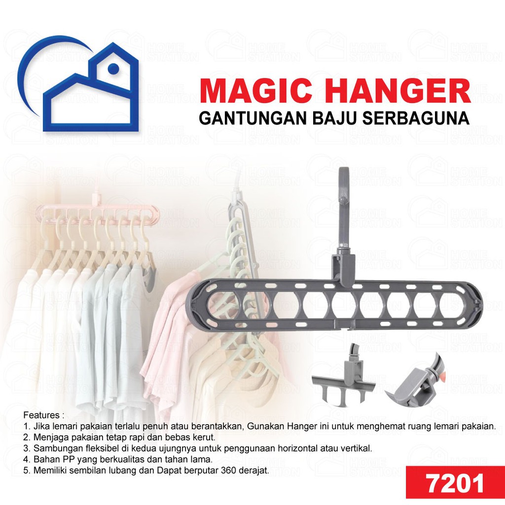 Magic Hanger Gantungan Baju Organizer 9 in 1 As Seen on TV Serbaguna 7201