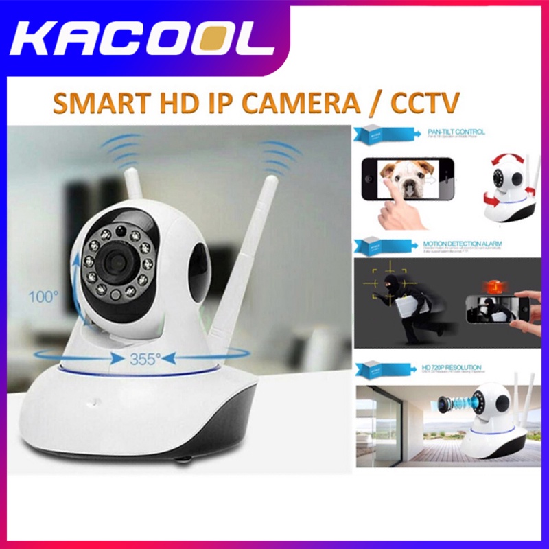 CCTV V380 IP Camera 1.3MP 720P ONVIF P2P WIFI DUAL ANTENA IR NIGHT VISION