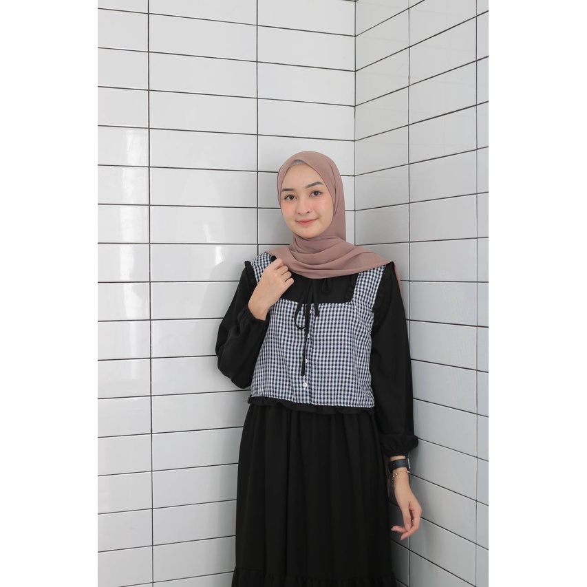 Gamis Outher Wanita Remaja Terbaru Dress Wanita Rompi Terpisah COD