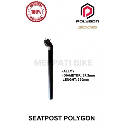 Seat Post Polygon 27.2 x 350mm Alumunium Alloy Seatpost 27.2 Original