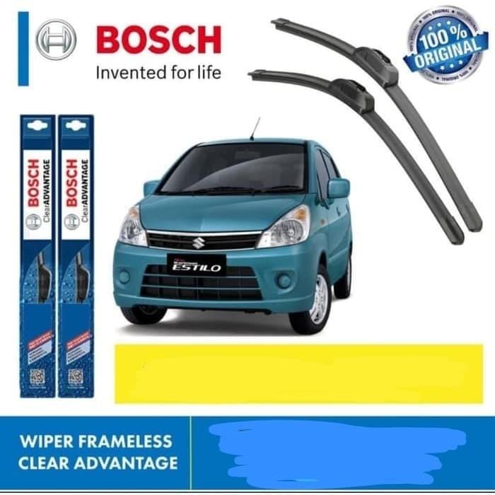 Wiper Blade Karimun Estilo BOSCH frameless ADVANTAGE 14-20&quot; ORIGINAL