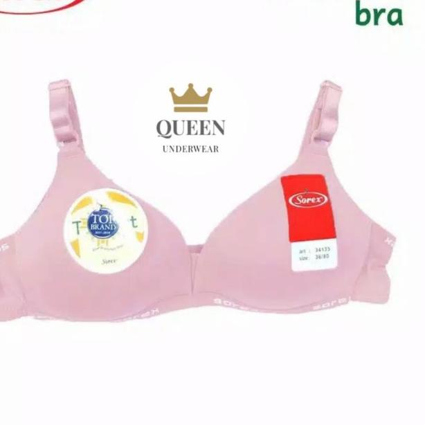 ⅍ Bra Tanpa Kawat Sorex Bh 34135 T-Shirt bra - Biru tua, 36/80 ☉