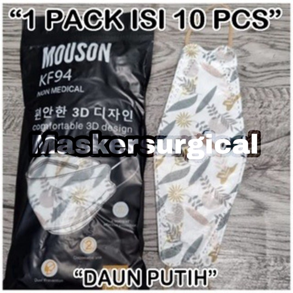 MASKER MOUSON KF94 ISI 10 PCS - MASKER KOREA - MASKER MOTIF