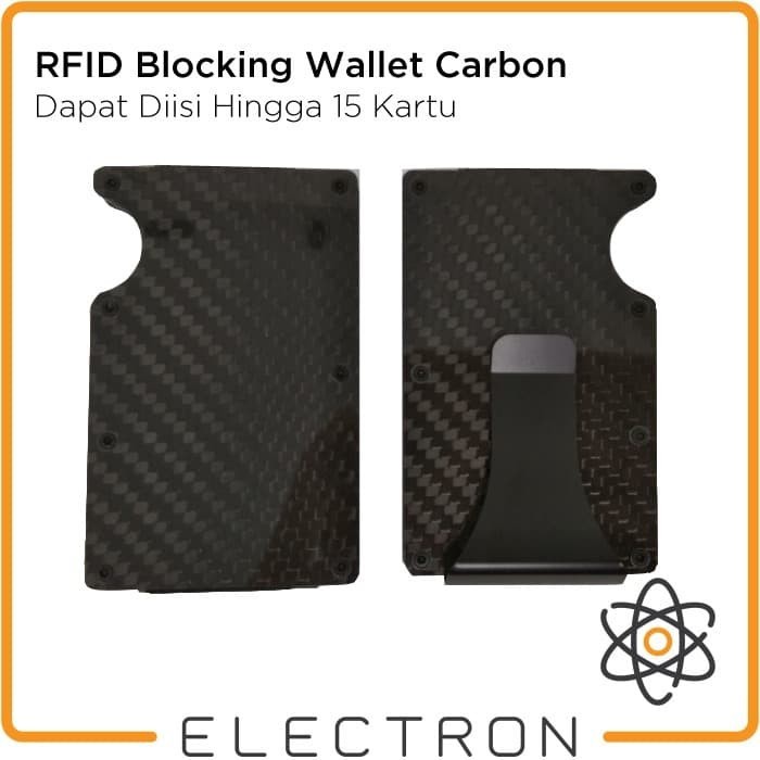 RFID Blocking Wallet Carbon Card Money Clip Dompet Holder Kartu